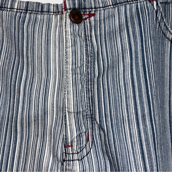 5/$25 Ricki’s Striped Blue Denim Skirt Womens 32 Vintage Western Cowgirl Rodeo - Picture 3 of 9